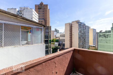 Varanda do Studio de kitnet/studio para alugar com 1 quarto, 50m² em Vila Buarque, São Paulo