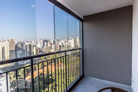 Varanda de kitnet/studio para alugar com 1 quarto, 24m² em Consolação, São Paulo