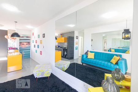 Sala  de apartamento à venda com 2 quartos, 60m² em Vila Homero Thon, Santo André