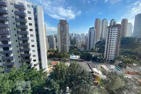 Vista da Sacada de apartamento à venda com 1 quarto, 60m² em Vila Andrade, São Paulo