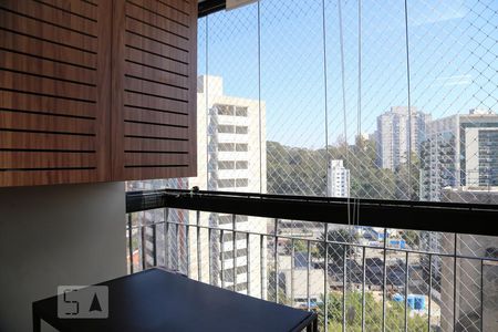 Varanda da Sala de apartamento à venda com 2 quartos, 72m² em Vila Andrade, São Paulo