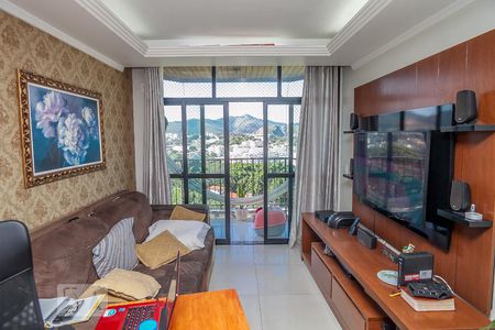 Sala 1 de apartamento à venda com 4 quartos, 177m² em Pechincha, Rio de Janeiro