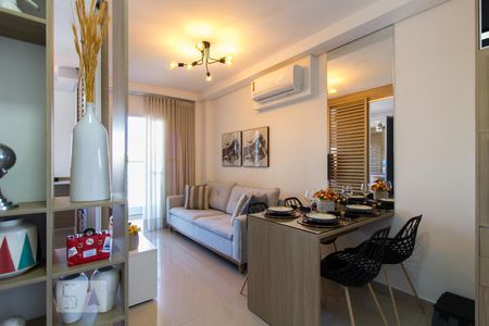 Sala de apartamento para alugar com 1 quarto, 34m² em Parque Campolim, Sorocaba