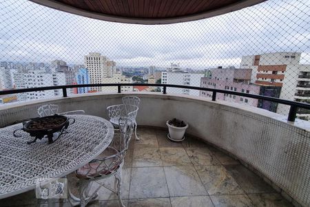 Varanda da Sala de apartamento à venda com 4 quartos, 260m² em Perdizes, São Paulo