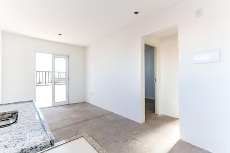 Sala e Cozinha de apartamento à venda com 1 quarto, 32m² em Vila Mazzei, São Paulo