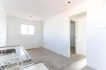 Sala e Cozinha de apartamento à venda com 1 quarto, 32m² em Vila Mazzei, São Paulo