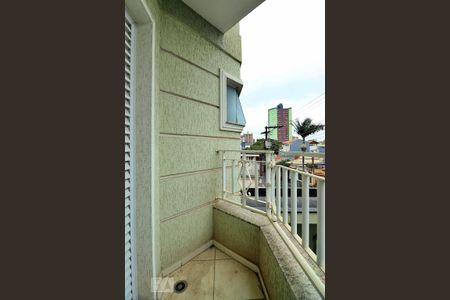 Varanda da Suíte de apartamento à venda com 3 quartos, 90m² em Parque das Nações, Santo André