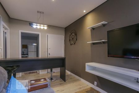 Sala de apartamento à venda com 1 quarto, 48m² em Auxiliadora, Porto Alegre