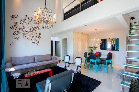 Sala de estar de apartamento à venda com 3 quartos, 155m² em Vila Santa Teresa, Santo André