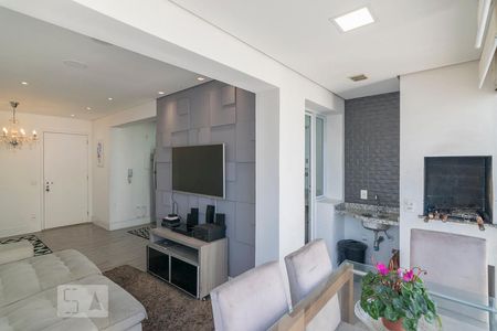 Varanda Gourmet de apartamento à venda com 3 quartos, 67m² em Vila Homero Thon, Santo André