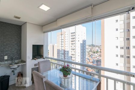 Varanda Gourmet de apartamento à venda com 3 quartos, 67m² em Vila Homero Thon, Santo André