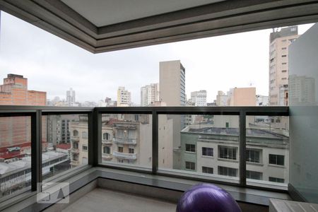 Varanda de apartamento para alugar com 1 quarto, 38m² em República, São Paulo