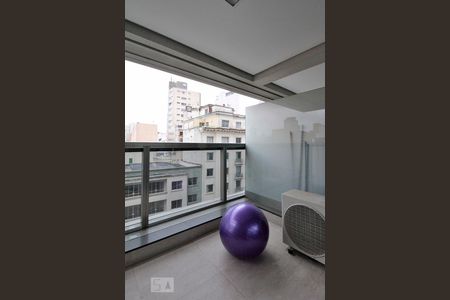 Varanda de apartamento para alugar com 1 quarto, 38m² em República, São Paulo