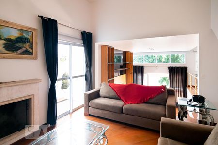Sala Lareira de casa de condomínio à venda com 4 quartos, 487m² em Brooklin, São Paulo
