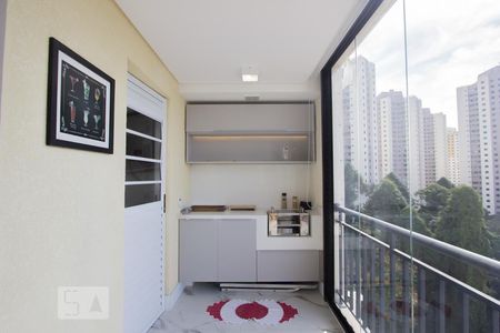 Varanda de apartamento à venda com 3 quartos, 80m² em Chácara Agrindus, Taboão da Serra