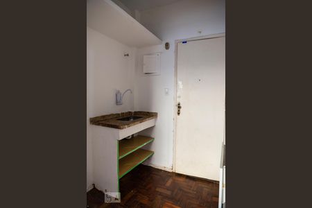 Cozinha de kitnet/studio à venda com 1 quarto, 20m² em Leme, Rio de Janeiro