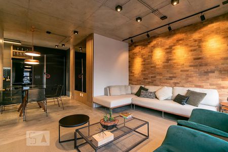 Sala de apartamento à venda com 1 quarto, 70m² em Vila Regente Feijó, São Paulo