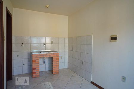 Sala - cozinha de apartamento para alugar com 1 quarto, 28m² em São Geraldo, Porto Alegre