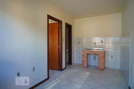 Sala - cozinha de apartamento para alugar com 1 quarto, 28m² em São Geraldo, Porto Alegre