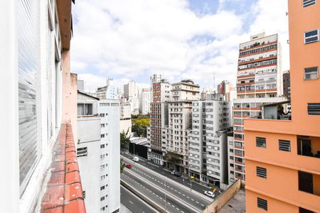 Sala - Vista de apartamento à venda com 1 quarto, 53m² em Bela Vista, São Paulo