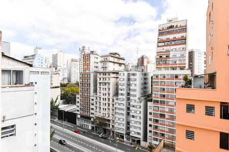 Sala - Vista de apartamento à venda com 1 quarto, 53m² em Bela Vista, São Paulo