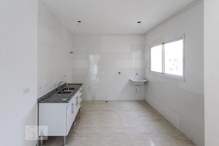 Cozinha de apartamento à venda com 1 quarto, 28m² em Parque São Lucas, São Paulo