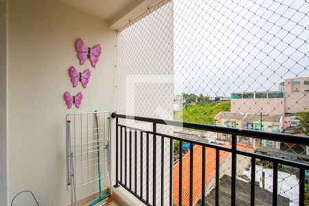 Varanda da sala de apartamento à venda com 2 quartos, 60m² em Jardim Jamaica, Santo André