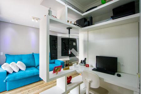 Detalhe da sala de apartamento à venda com 2 quartos, 60m² em Jardim Jamaica, Santo André