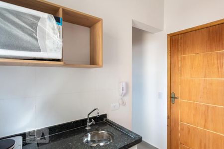 Cozinha de kitnet/studio para alugar com 1 quarto, 11m² em Vila São Pedro, Santo André