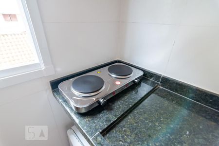 Cozinha de kitnet/studio para alugar com 1 quarto, 11m² em Vila São Pedro, Santo André