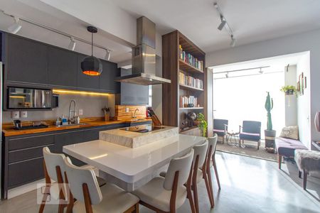 Cozinha de apartamento à venda com 1 quarto, 59m² em Brás, São Paulo