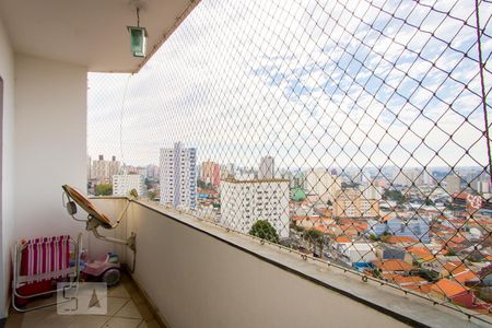 Sacada da sala de apartamento à venda com 4 quartos, 134m² em Vila Assunção, Santo André