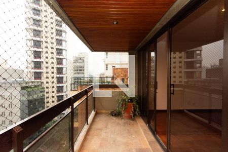 Varanda da Sala de apartamento para alugar com 3 quartos, 206m² em Itaim Bibi, São Paulo