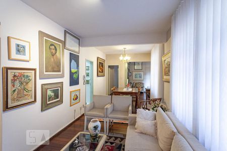 Sala de apartamento à venda com 3 quartos, 96m² em Serra, Belo Horizonte