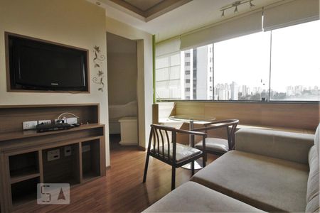 Sala de apartamento à venda com 1 quarto, 30m² em Paraíso do Morumbi, São Paulo