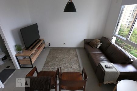 Sala de apartamento para alugar com 1 quarto, 85m² em Paraíso do Morumbi, São Paulo