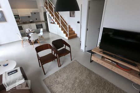 Sala de apartamento para alugar com 1 quarto, 85m² em Paraíso do Morumbi, São Paulo