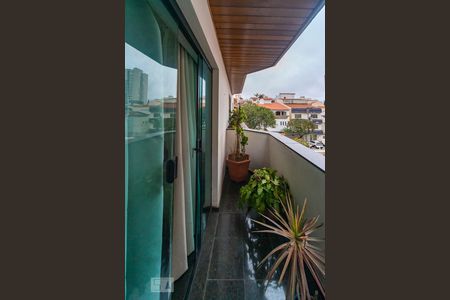 Varanda da Sala de apartamento à venda com 4 quartos, 155m² em Vila Bastos, Santo André