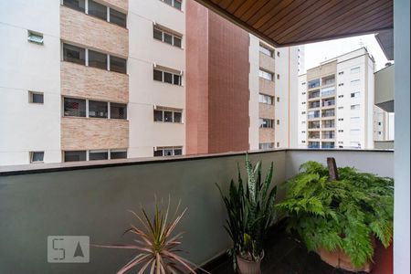 Varanda da Sala de apartamento à venda com 4 quartos, 155m² em Vila Bastos, Santo André