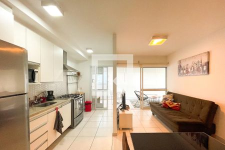 Sala de apartamento para alugar com 1 quarto, 57m² em Pinheiros, São Paulo