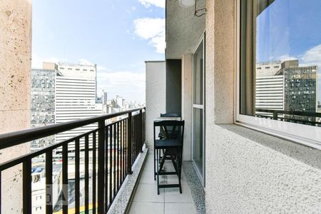 Varanda de kitnet/studio à venda com 1 quarto, 35m² em Centro, São Paulo