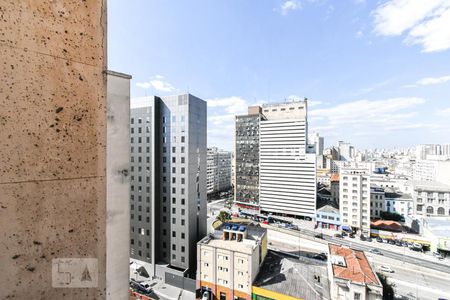 Varanda - Vista de kitnet/studio à venda com 1 quarto, 35m² em Centro, São Paulo