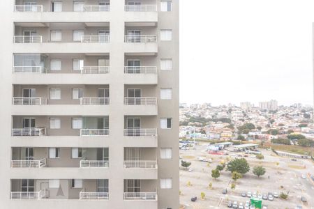 Vista sala de estar de apartamento à venda com 1 quarto, 36m² em Jardim do Mar, São Bernardo do Campo