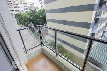 Varanda da Sala de apartamento para alugar com 1 quarto, 67m² em Flamengo, Rio de Janeiro