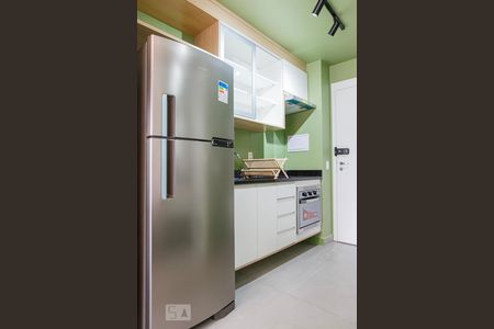 Cozinha de kitnet/studio à venda com 1 quarto, 28m² em Cerqueira César, São Paulo