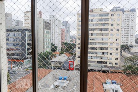 Vista da Sala de apartamento à venda com 1 quarto, 42m² em Pinheiros, São Paulo