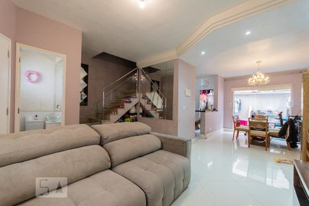 Sala de TV/Sala de Jantar de casa de condomínio à venda com 3 quartos, 100m² em Vila Homero Thon, Santo André