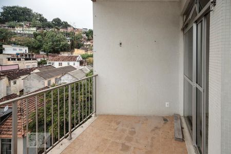 Varanda sala e quarto de apartamento à venda com 1 quarto, 55m² em Engenho Novo, Rio de Janeiro