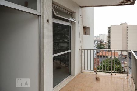 Varanda sala e quarto de apartamento à venda com 1 quarto, 55m² em Engenho Novo, Rio de Janeiro