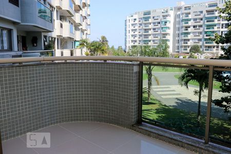 Varanda da Sala de apartamento para alugar com 1 quarto, 60m² em Barra da Tijuca, Rio de Janeiro